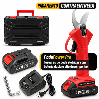 Tesoura de Podar Recarregável de Alta Potência
