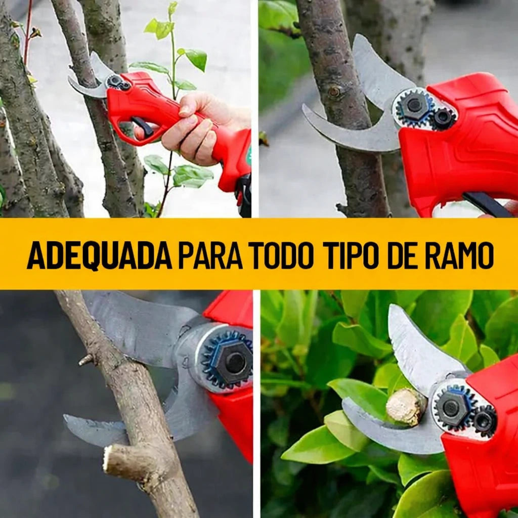 Tesoura de Podar Recarregável de Alta Potência